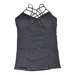 Love Charm - Women's - Black Cami Top -Crisscross Back - Padded